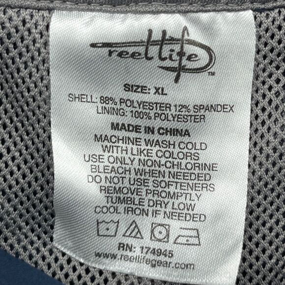 REEL LIFE Shorts Mens XL Swim Trunks Beach Boardshort Drawstring Mesh Lined Blue - Picture 13 of 14